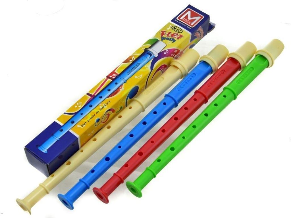 33,5 cm lange Kunststoff-Blockflöte mit Grifftabelle