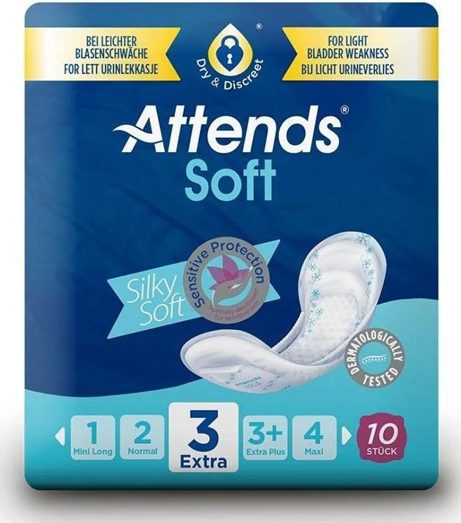Protection incontinence Attends Soft 3 Extra - Sécurité et confort 80p