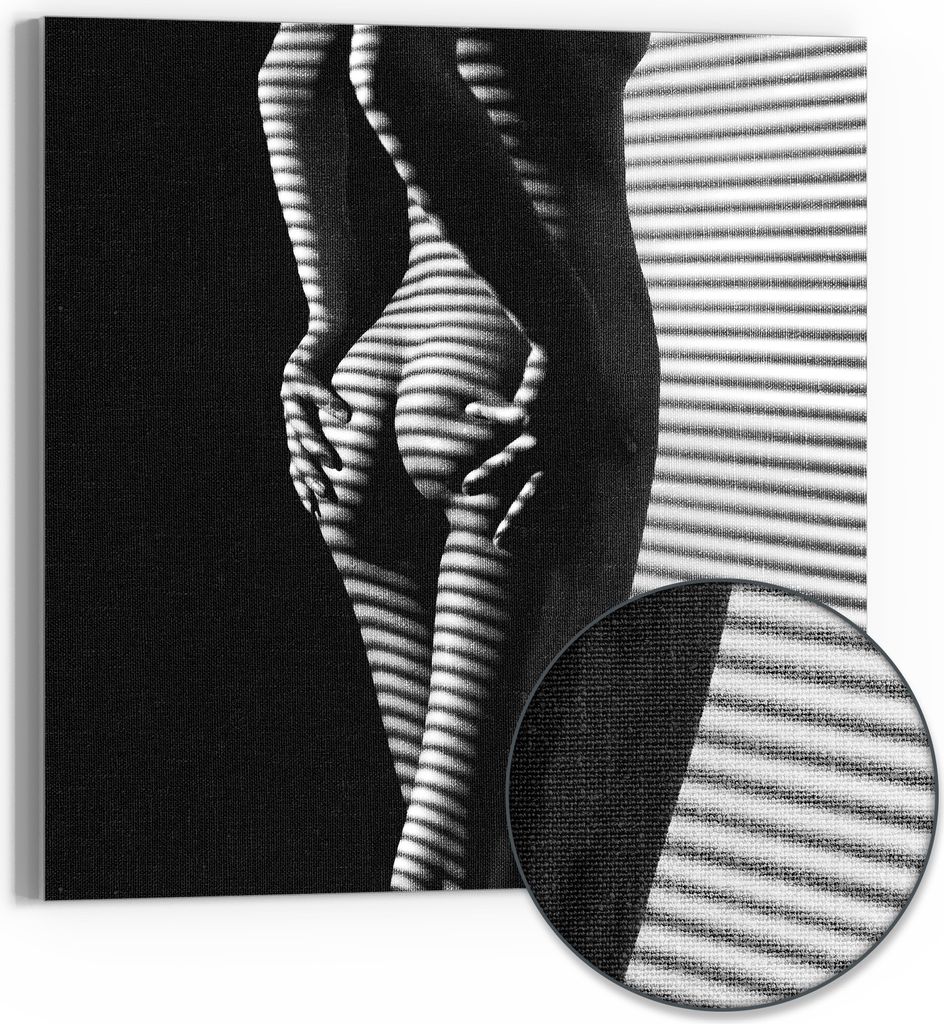 DEQORI Hybrid Leinwand Bild 50x50 cm 'Weibliche Produktbild 
