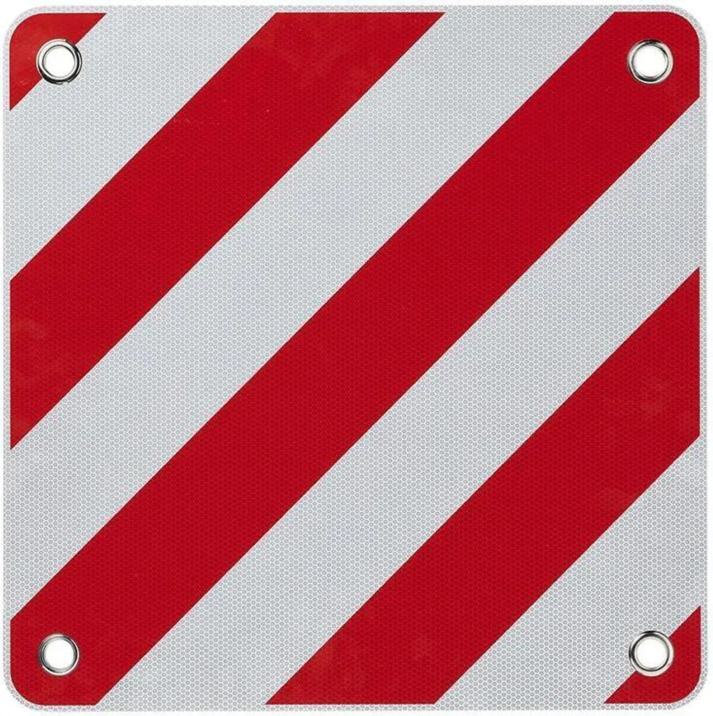 Panneau d'avertissement flexible 50 x 50 cm pour camping-car en Italie