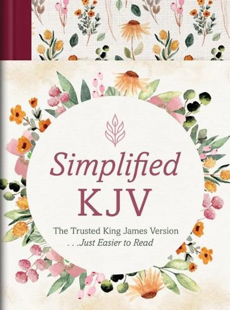 Bible en Anglais KJV Simplifiée Wildflower Medley - Édition Reliée