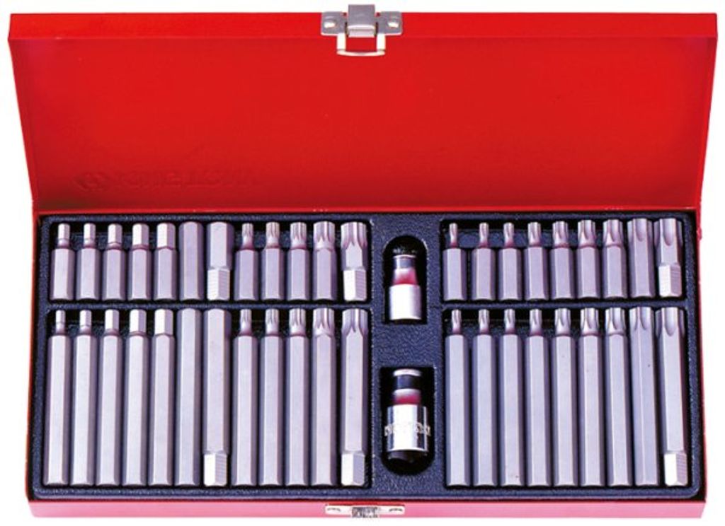 KING TONY 1044CQ - Box de Schraubendreherbits, (Set de 44 Stück, 10 mm)