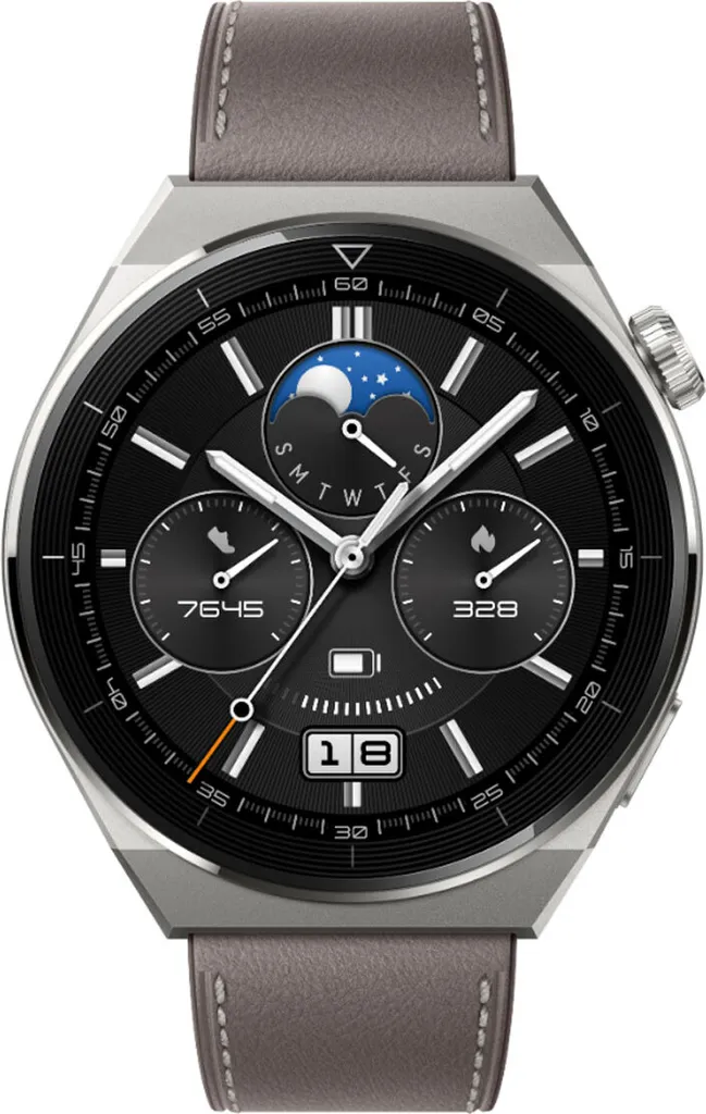 Plus de Batterie ? Huawei Watch GT 3 Pro 46mm : 14 Jours d'Énergie Gris