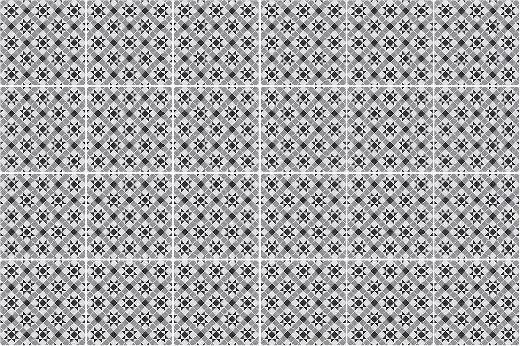 Fliesenaufkleber 10×10 cm – 24 Stück – Selbstklebend – Wasserfest – Pflegeleicht – Hitzebeständig – Für Küche & Bad – Geometrisc...