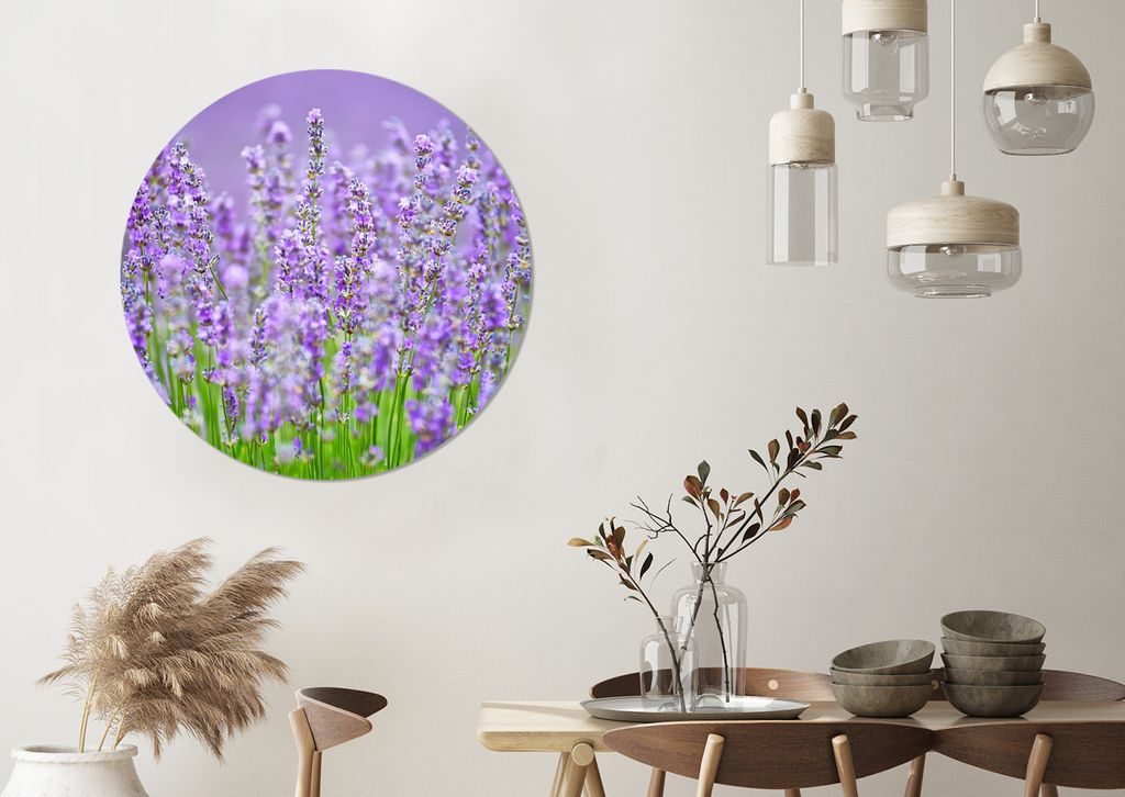 MuchoWow - Tapetenkreis - Wandbild rund - Schlafzimmerdekoration - Wanddeko - runde Tapete - Kunst für zu Hause