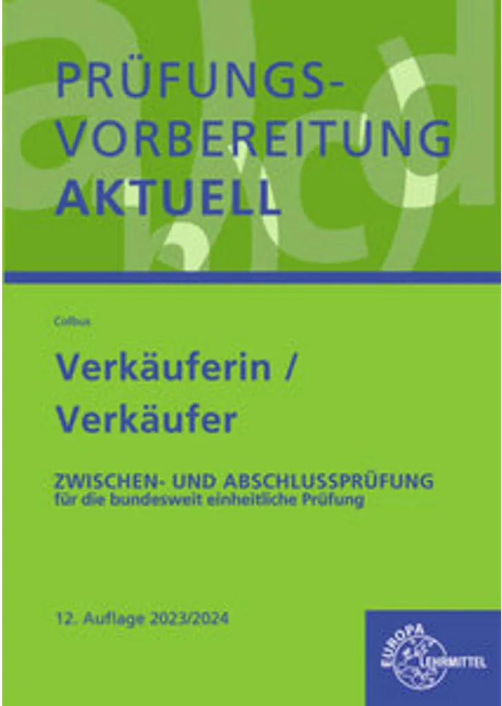 Prüfungsvorbereitung aktuell Verkäufer : Livre de révision examen de vente