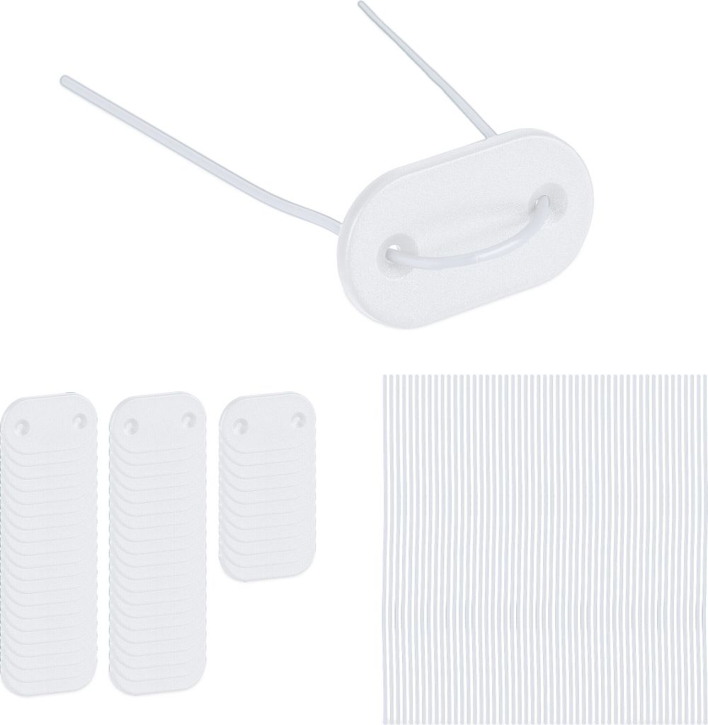 Relaxdays Sichtschutz Befestigungsset - 104-teilig Grau Für Balkon & Terrasse