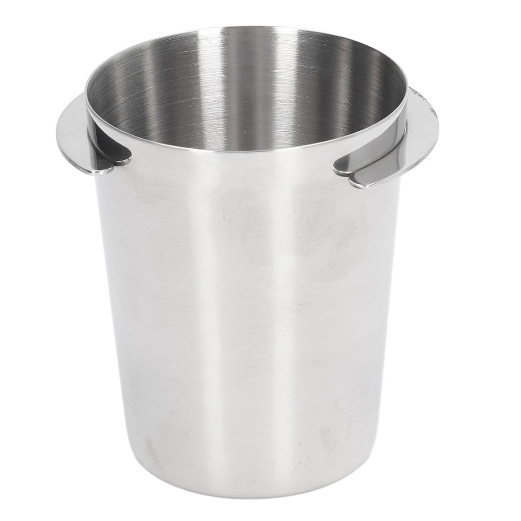 58 mm Dosierbecher aus Edelstahl – Kaffeepulver-Dispenser, kompatibel mit Poliermaschinen, silber