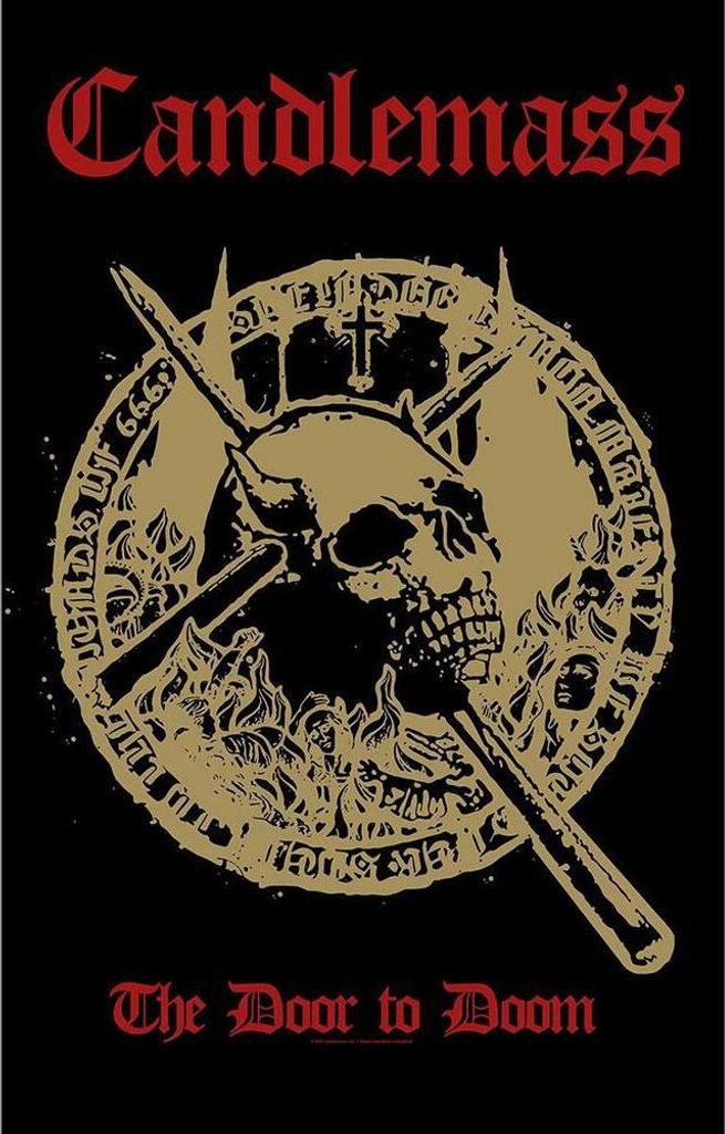 Candlemass - Poster "The Door To Doom", Stoff RO6008 (106 cm x 70 cm) (Bunt)