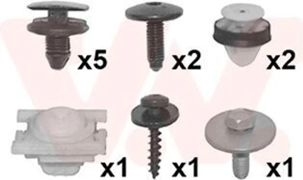 Kit 4076796 VAN WEZEL Fissaggio Parafango Peugeot 3008 (0U) Dx/Sx