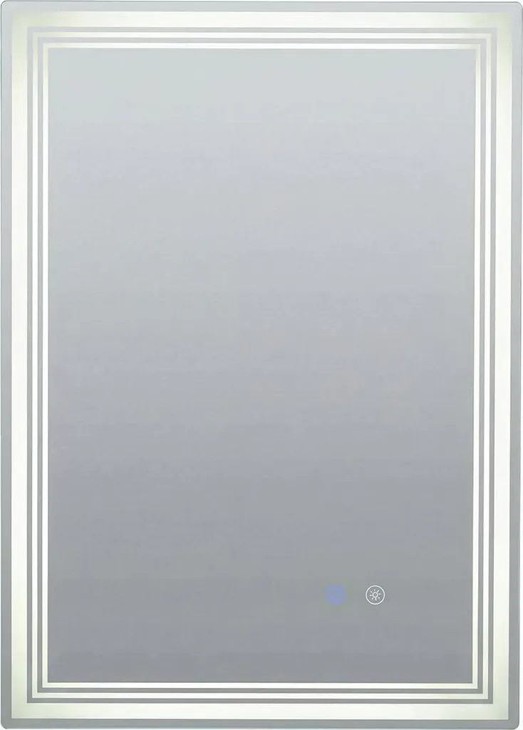 Miroir de salle de bain à LED 70x50 cm anti-buée avec fonction mémoire