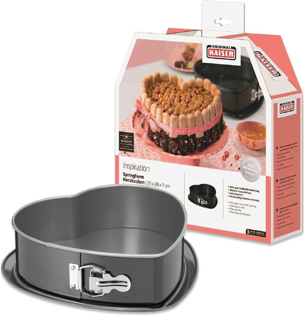 KAISER Herzkuchen Inspiration 7cm Ø26cm schwarz Produktbild 10