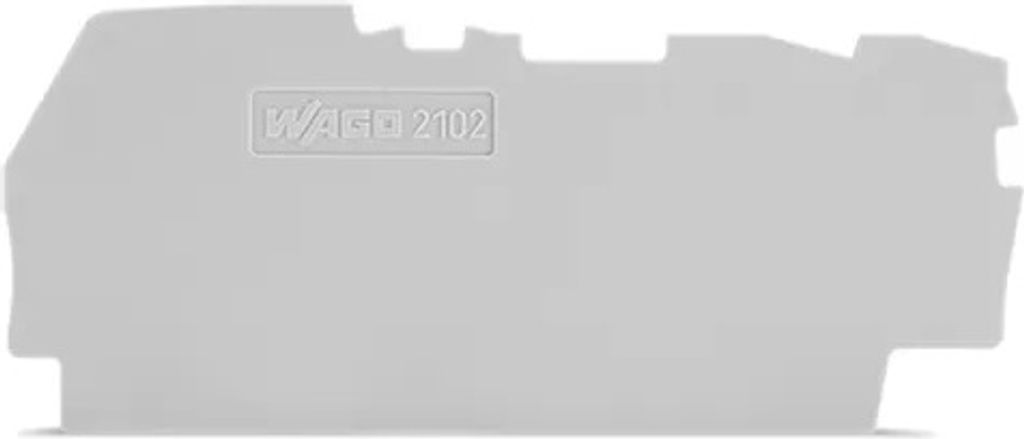 Wago 2102-1391, Anschlussblockmarker, 25 Stück(e), Grau, 0,8 mm, 72,2 mm, 33 mm