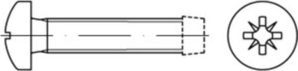 Reyher Gewindefurchende Schr. DIN 7500 gehärtet C M4x10-Z vz (2000 Stück)