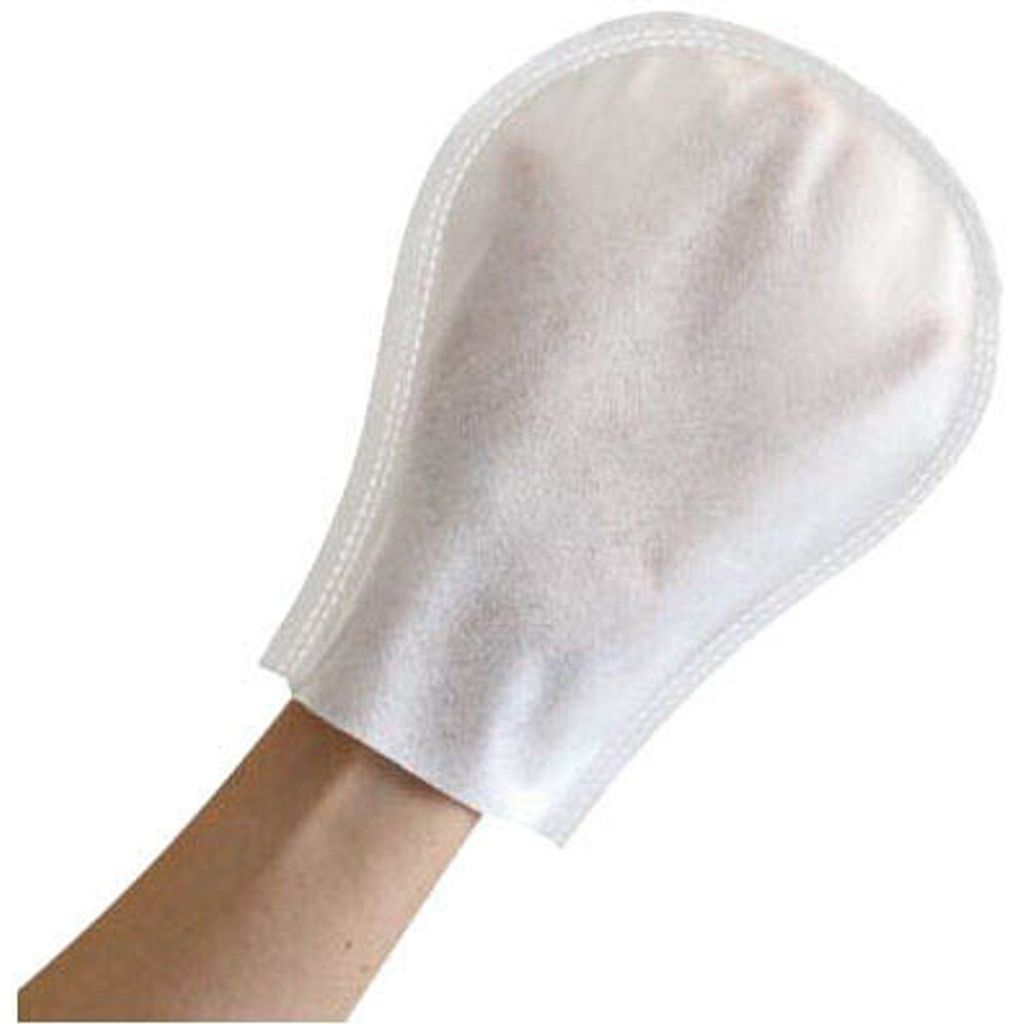 HYGOSTAR unisex Einmal-Waschhandschuh SPUNLACE weiß Einheitsgröße 50 St.