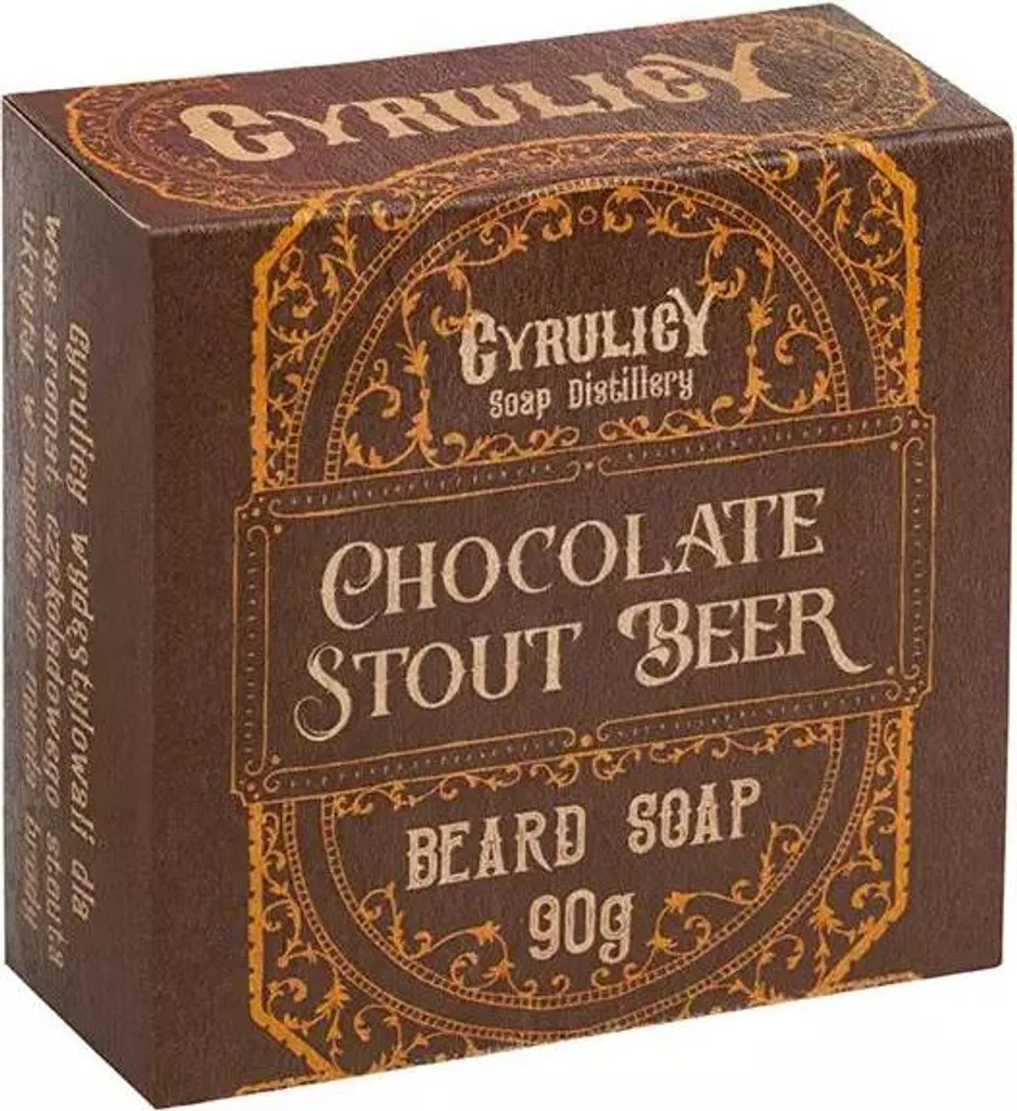 Savon à barbe Cyrulicy au chocolat et bière brune de 90 g pour hommes