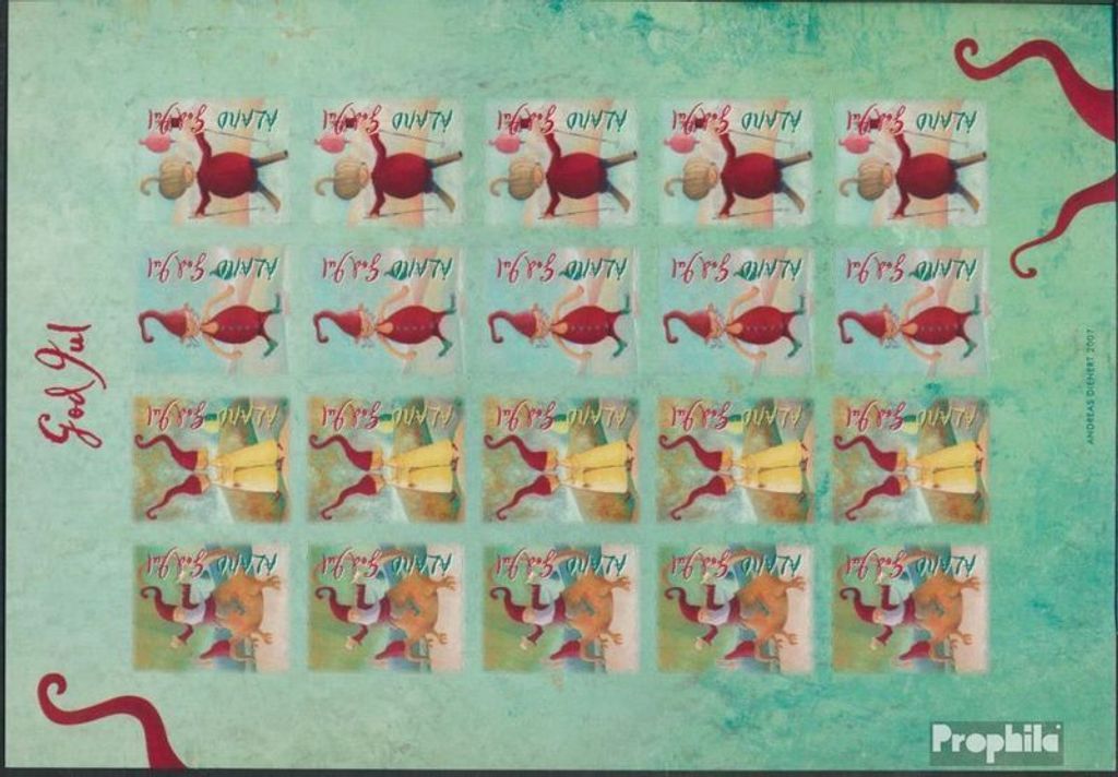 Briefmarken Finnland - Aland 2007 Mi Kleinbogen Produktbild 