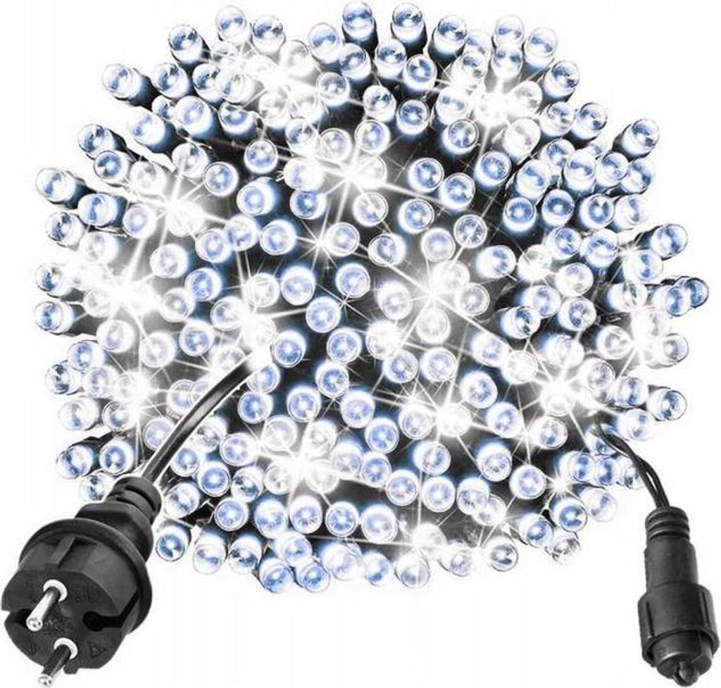 Weihnachtsbaumbeleuchtung 1000 Led Outdoor, Blinkeffekte, Kaltweiss, 72M Kabel