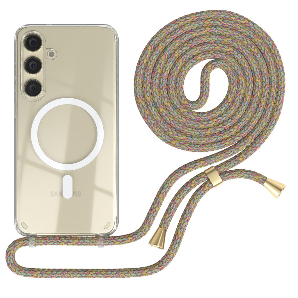 EAZY CASE - Handykette kompatibel mit Samsung Galaxy S24 Plus Kette zum Umhängen Stoßfest Handyhülle für Galaxy S24 Plus Silikon Hülle mit Ban...