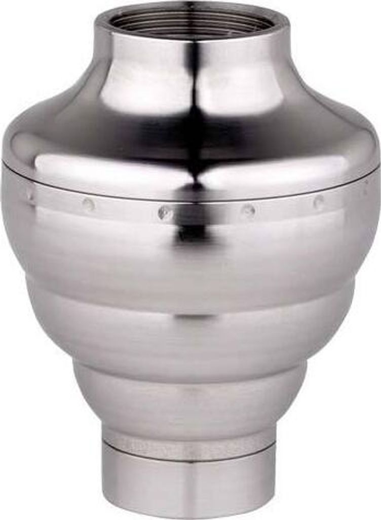 Wasserverwirbler Aquawhirler Wirbelglocke mit V4A Edelstahlgehäuse, regulierbar mit Edelsteinkammer