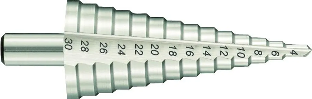 Foret étagé 4-20 mm Tivoly HSS pour perçage sans bavures métal