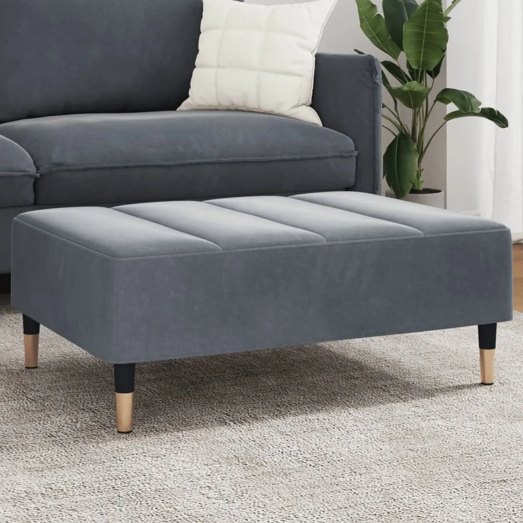 Sgabello Durevole Velluto Grigio 77 cm - Struttura Octo6019733 Robusta