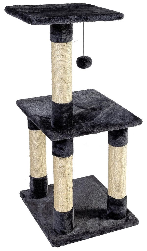 NYVI Katzen Kratzbaum Trient 85 cm groß anthrazit - Deluxe Produktbild 