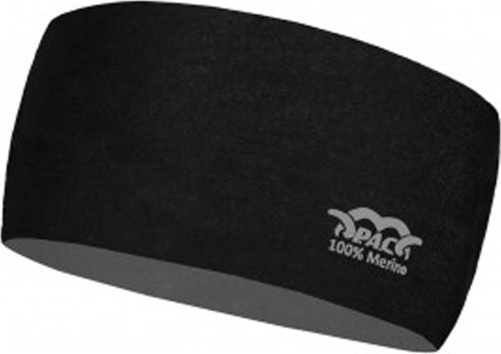 P.A.C. PAC Merino Headband Total Black -