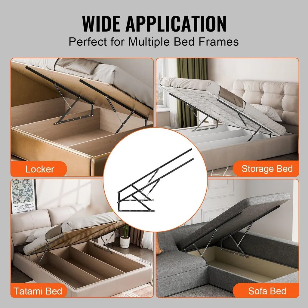 Mécanisme de Lit Mural Gain de Place pour Matelas 59 x 79 pouces DIY