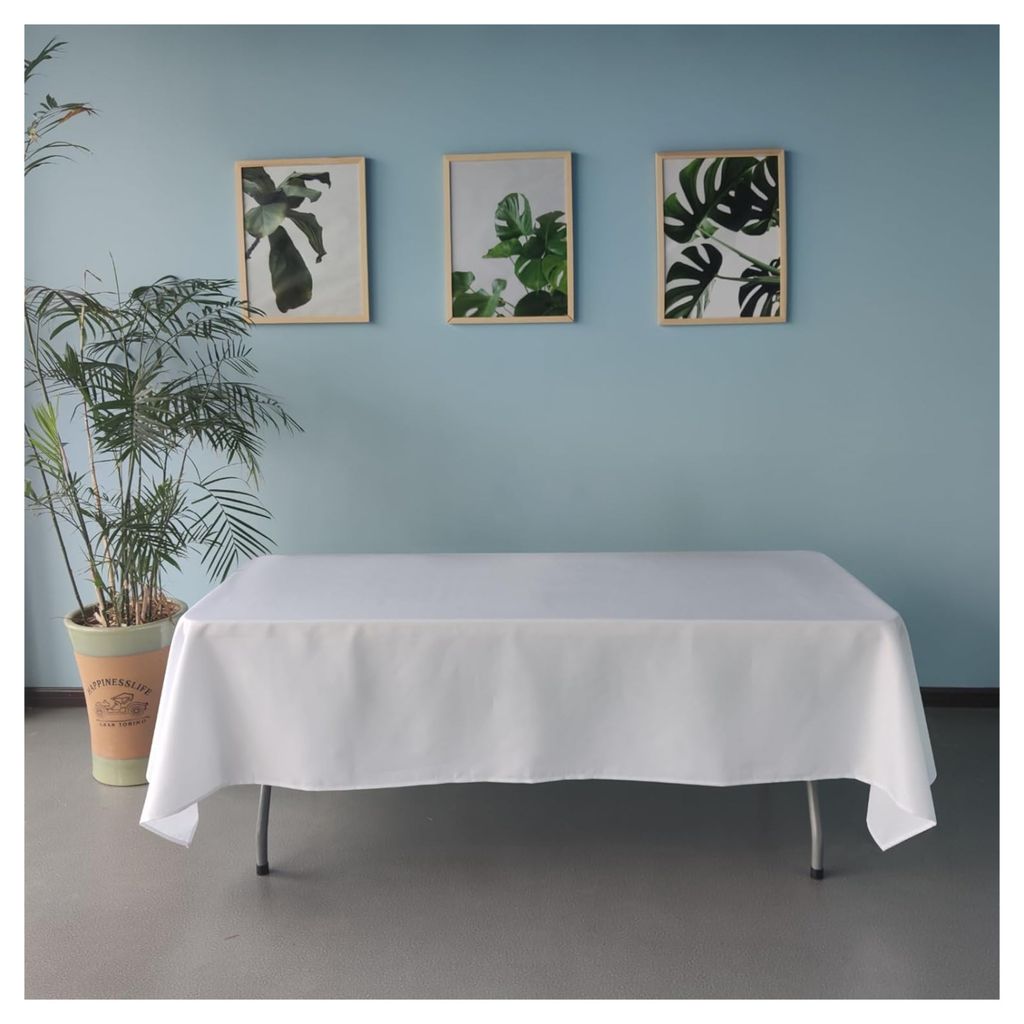 Tischdecke Weiß eckig 130 x 220 cm Gastronomie, Feier, Produktbild 