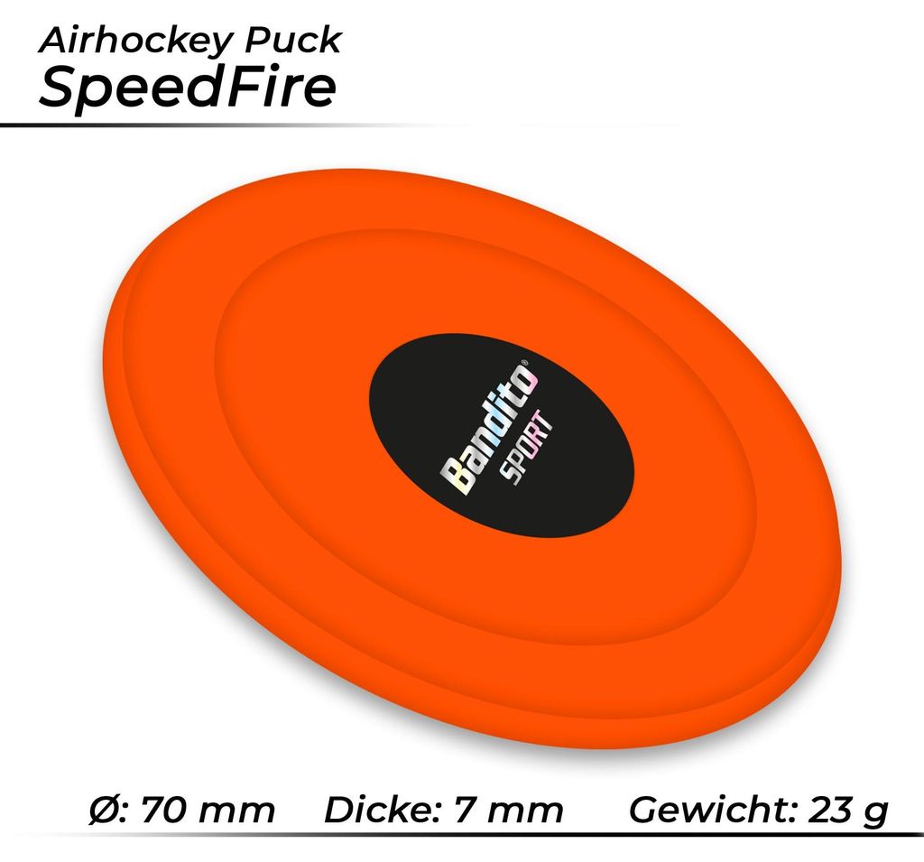 Bandito - Jeu de 3 palets de air hockey SpeedFire 70 mm Image du produit 
