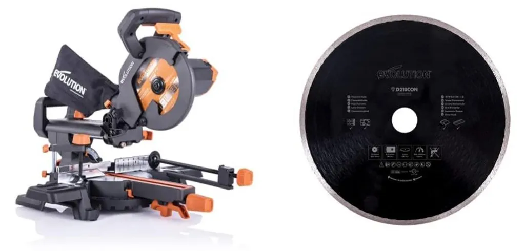 Scie à onglet radiale multi-usage de 210 mm avec moteur performant 1500 W