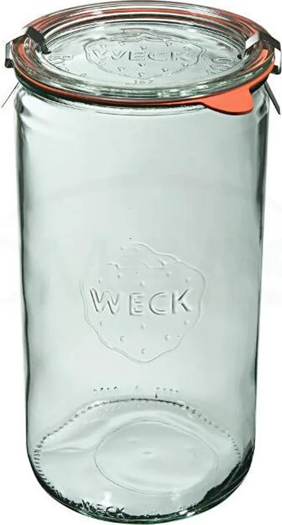 6 Barattoli WECK Zylinder 1590ml per Conserve e Vasocottura Professionale