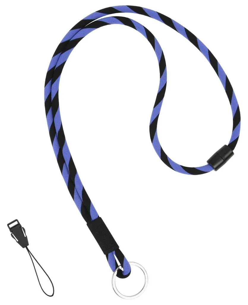 Cordon amovible en nylon avec clip métallique pour smartphone