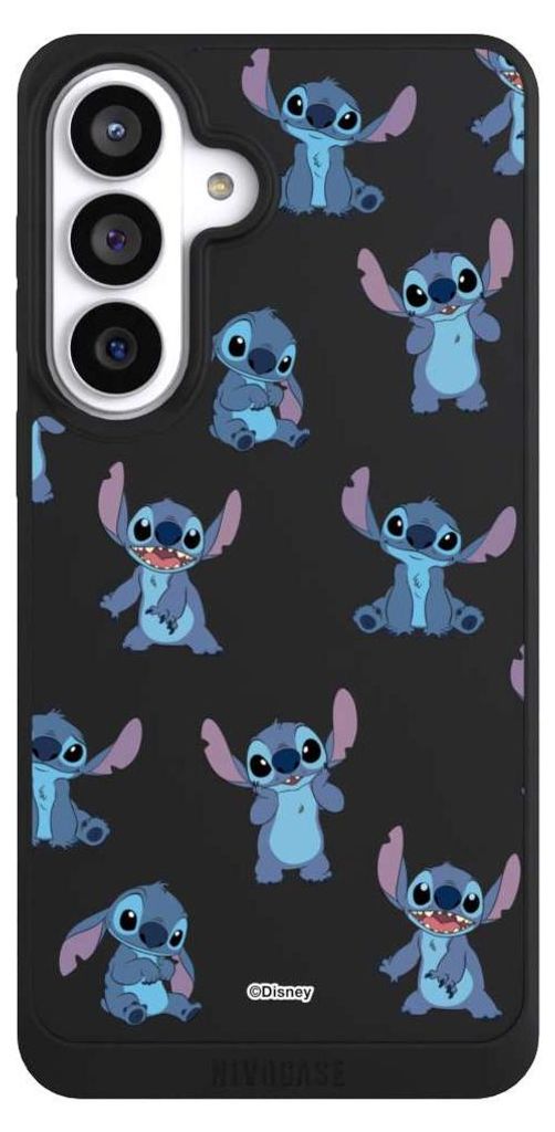NIVOCASE Handyhülle für Samsung Galaxy S26+ Hülle NIVOpure Case Schwarz Disney Offizielles Lizenzprodukt Lilo & Stitch