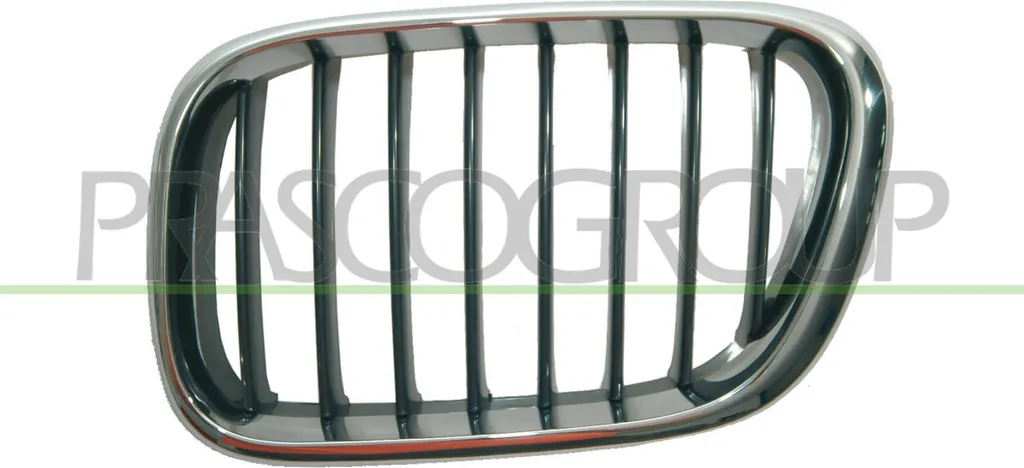 Grille de calandre gauche X5 E53 finition chrome haute qualité Prasco