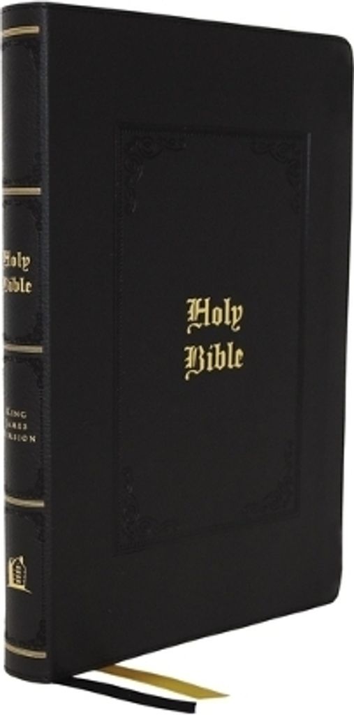 KJV, Personal Size Large Print Reference Bible, Vintage Series, lederweich, schwarz, rote Schrift, Comfort Print: Heilige Bibel, King James Version