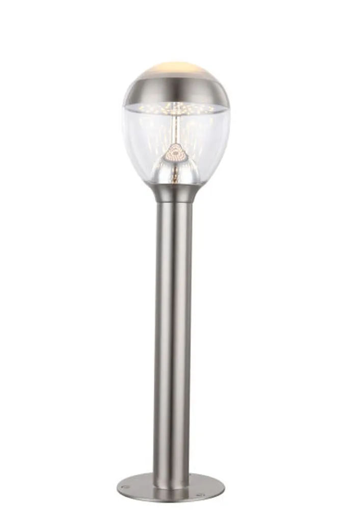Lampe extérieure LED inox 59 cm - Balisage sécurisé pour allées sombres