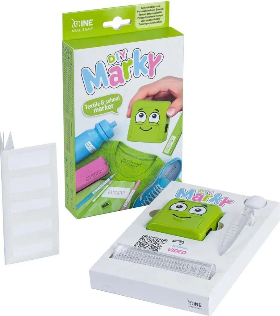 Kit MARKY Verde COLOP: Proteggi i Tesori dei Tuoi Bambini con un Timbro