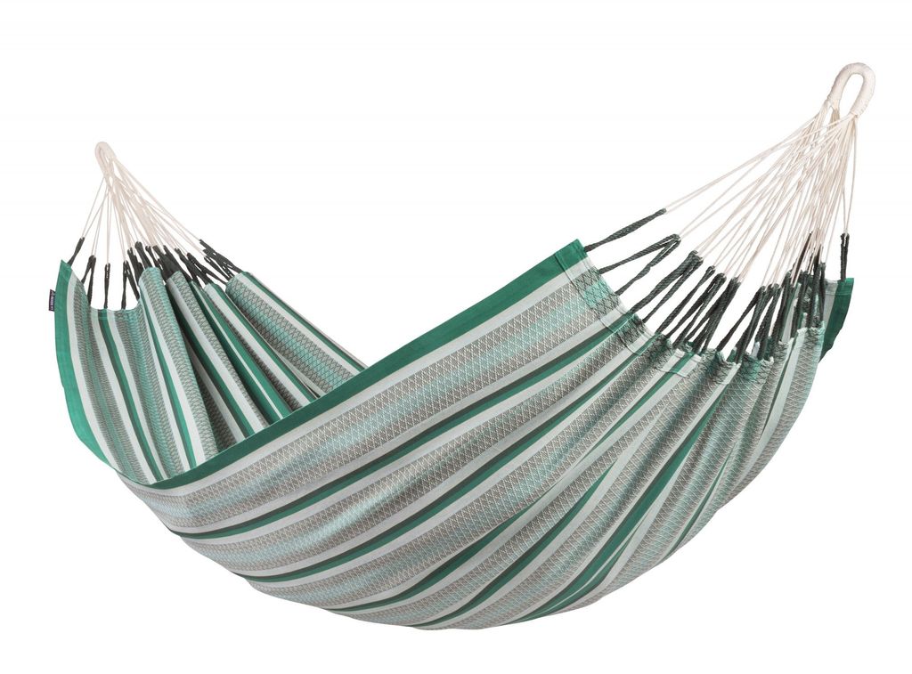 La Siesta Hängematte MODESTA agave grün aus Baumwolle Doppelhängematte