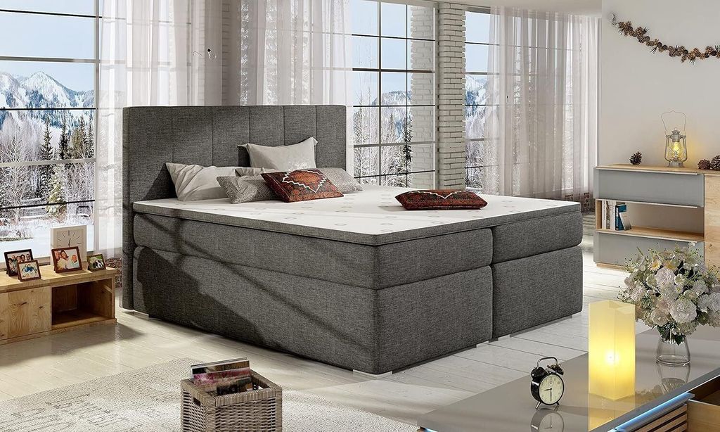 Boxspringbett Alice Bonellfederkern inkl. Topper mit Lieferung, Aufbau & Entsorgung
