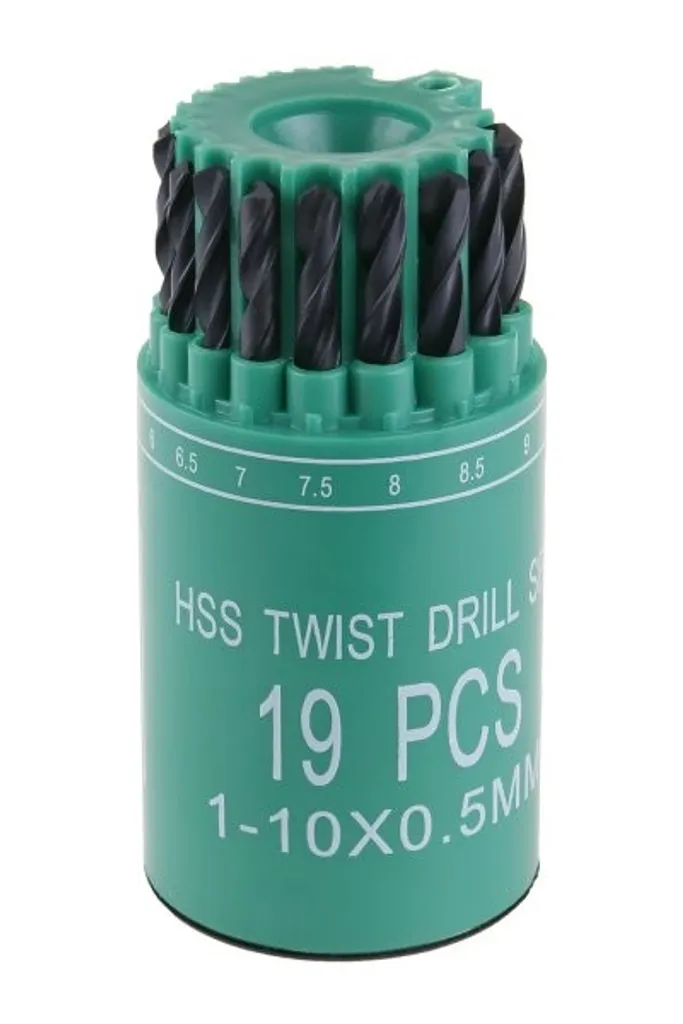 Set Punte Levior HSS Metallo 1-10 mm | 19 Pezzi per il tuo Workshop