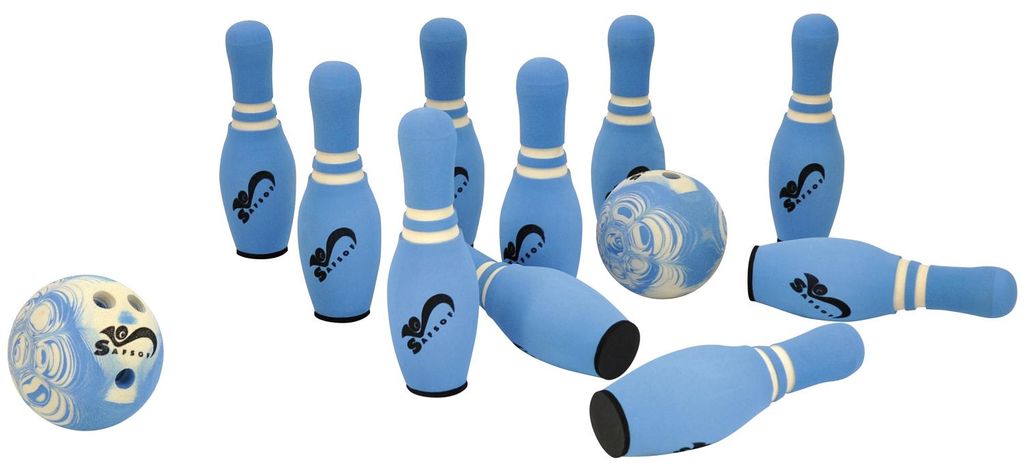 Eduplay soft bowling con 10 birilli e 2 palle da bowling Immagine del prodotto 