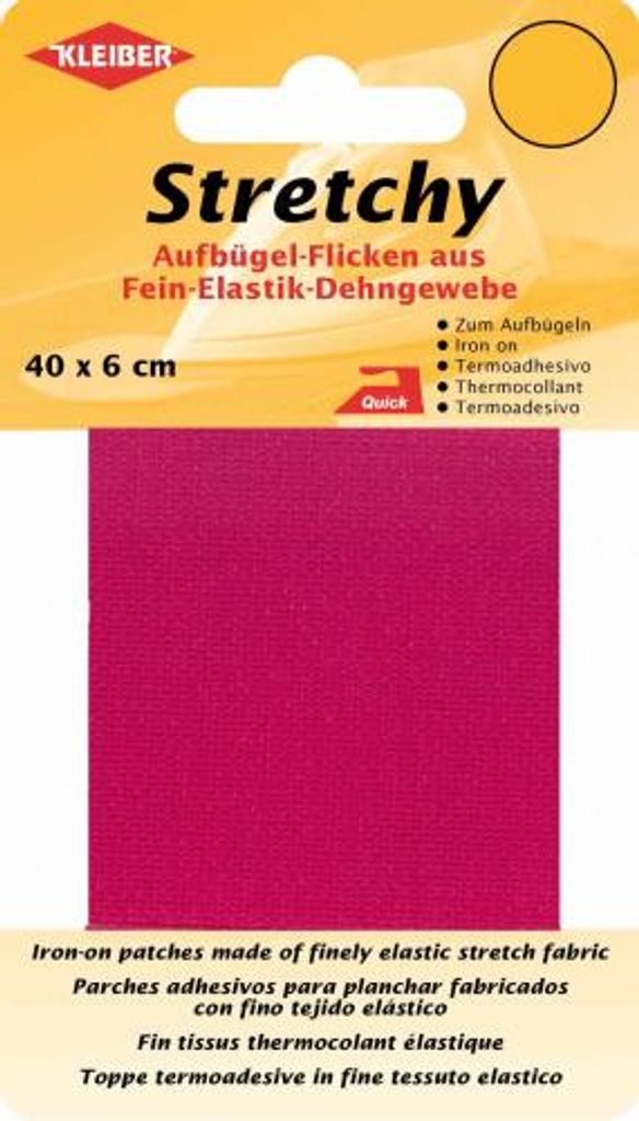 KLEIBER Stretchy-Bügel-Flicken 400 x 60 mm pink