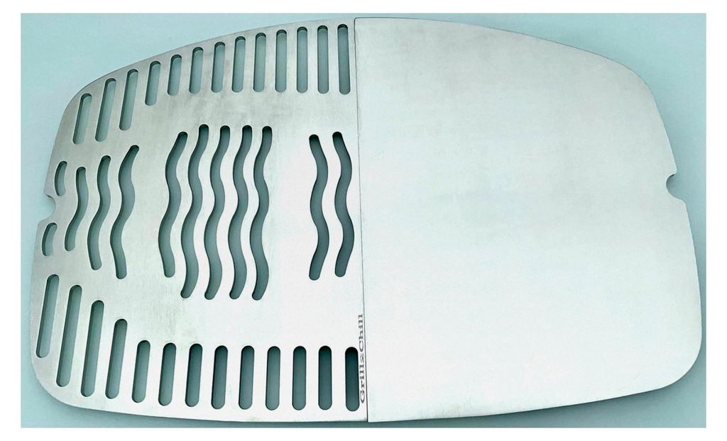Grillrost und Grillplatte Kombination aus Edelstahl V2A 1.4301 für Grills von Napoleon