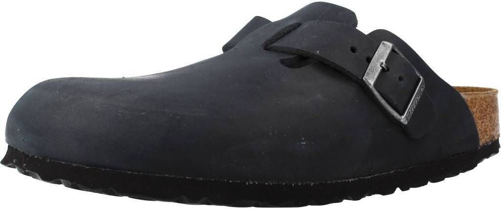 Birkenstock Hausschuhe Boston, Glattleder, Schwarz Produktbild 