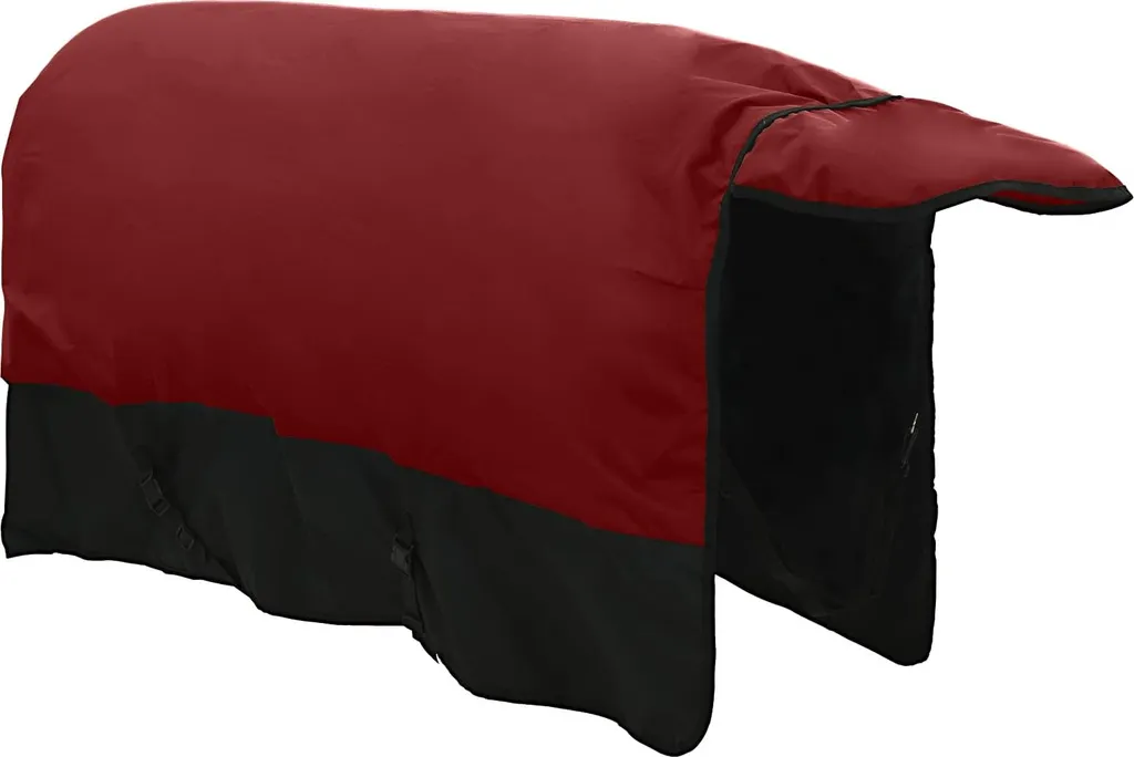 vidaXL Coperta per cavalli verde scuro e nero 155 cm poliestere - 5