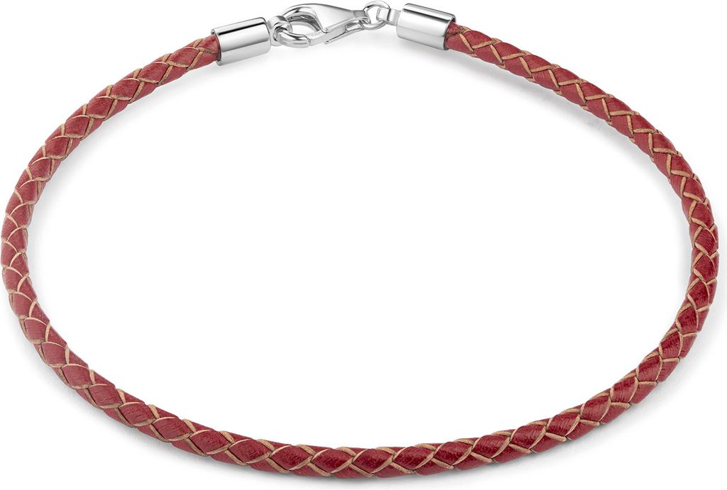 MATERIA by Matthias Wagner Lederarmband Herren Damen rot Produktbild 