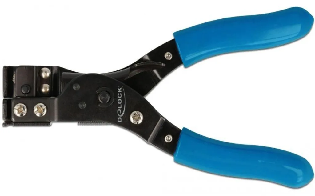 Delock Outil de Pose pour Serre-câbles avec Tension Réglable Noir Bleu