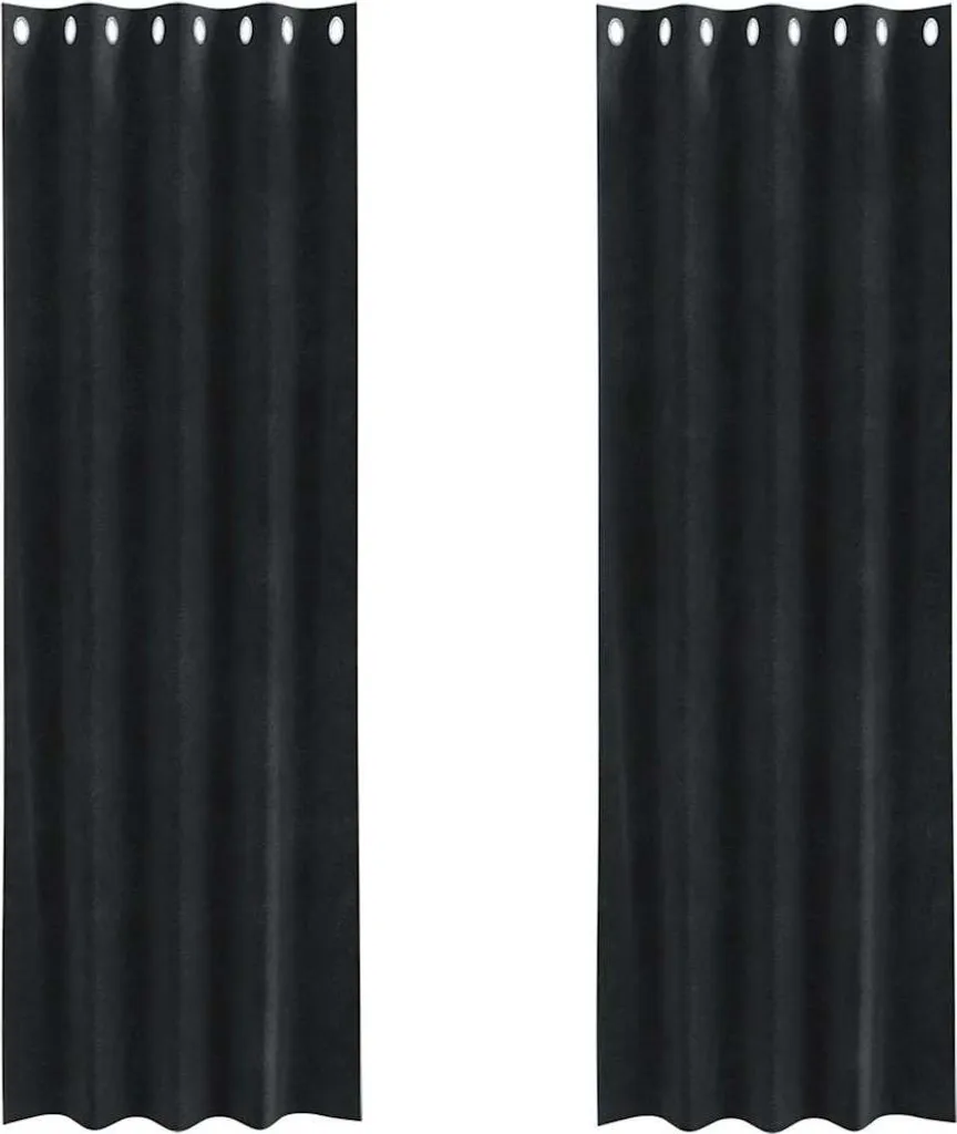 Tende vidaXL Velluto Nero 140x225 cm: Eleganza Oscurante per Casa
